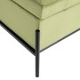 Coffre 83 x 40 x 43 cm Tissu Synthétique Métal