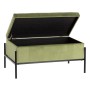 Coffre 83 x 40 x 43 cm Tissu Synthétique Métal