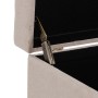 Baúl 95 x 50 x 50 cm Tejido Sintético Madera