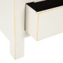 Mesita de Noche 44 x 34 x 77 cm Madera Crema DMF