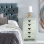 Mesita de Noche 44 x 34 x 77 cm Madera Verde Claro DMF