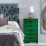 Mesita de Noche 44 x 34 x 77 cm Madera Verde DMF