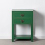 Mesita de Noche 45 x 30 x 66 cm Madera Verde DMF