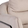 Fauteuil 76,5 x 70 x 74 cm Tissu Synthétique Beige Métal