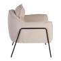 Sillón 76,5 x 70 x 74 cm Tejido Sintético Beige Metal