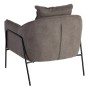 Fauteuil 76,5 x 70 x 74 cm Tissu Synthétique Métal Gris foncé