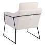 Fauteuil 69 x 80 x 79 cm Tissu Synthétique Beige Métal