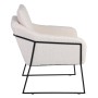 Fauteuil 69 x 80 x 79 cm Tissu Synthétique Beige Métal