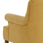 Fauteuil 77 x 64 x 88 cm Tissu Synthétique Bois Moutarde