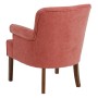 Fauteuil 77 x 64 x 88 cm Tissu Synthétique Bois Rouge foncé