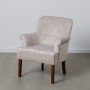 Fauteuil 77 x 64 x 88 cm Tissu Synthétique Beige Bois