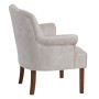 Fauteuil 77 x 64 x 88 cm Tissu Synthétique Beige Bois