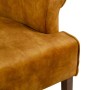 Fauteuil 77 x 64 x 88 cm Tissu Synthétique Bois Ocre