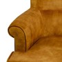 Fauteuil 77 x 64 x 88 cm Tissu Synthétique Bois Ocre