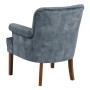 Fauteuil 77 x 64 x 88 cm Tissu Synthétique Bois Bleu clair