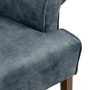 Fauteuil 77 x 64 x 88 cm Tissu Synthétique Bois Bleu clair