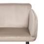 Sillón Tejido Sintético Beige Metal