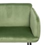 Sillón Tejido Sintético Metal Verde Claro