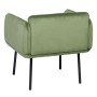 Fauteuil Tissu Synthétique Métal Vert clair