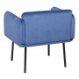 Sillón Tejido Sintético Azul Metal