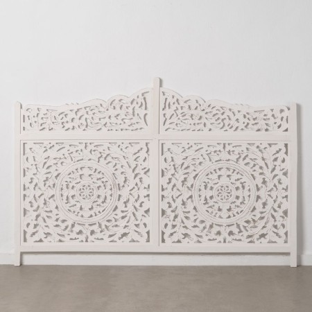 Tête de lit 180 x 123 cm Bois Blanc DMF