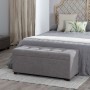 Coffre 102 x 41 x 43 cm Tissu Synthétique Bois
