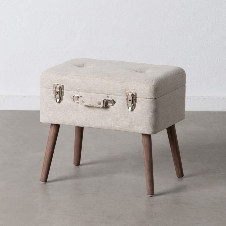 Coffre 50 x 35 x 45 cm Tissu Synthétique Bois