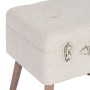Baúl 50 x 35 x 45 cm Tejido Sintético Madera