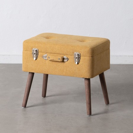 Coffre 50 x 35 x 45 cm Tissu Synthétique Bois