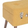Coffre 50 x 35 x 45 cm Tissu Synthétique Bois
