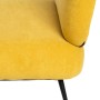 Fauteuil 81 x 51 x 79 cm Tissu Synthétique Bois Jaune