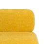 Sillón 81 x 51 x 79 cm Tejido Sintético Madera Amarillo