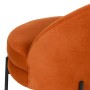 Fauteuil 71 x 73 x 72 cm Tissu Synthétique Bois Orange