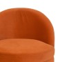 Sillón 71 x 73 x 72 cm Tejido Sintético Madera Naranja