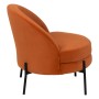 Fauteuil 71 x 73 x 72 cm Tissu Synthétique Bois Orange