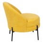 Sillón 71 x 73 x 72 cm Tejido Sintético Madera Amarillo