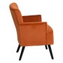 Sillón 63 x 50 x 83 cm Tejido Sintético Madera Naranja