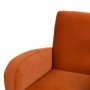 Fauteuil 72 x 71 x 81 cm Tissu Synthétique Bois Orange