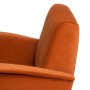 Fauteuil 72 x 71 x 81 cm Tissu Synthétique Bois Orange