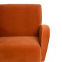 Fauteuil 72 x 71 x 81 cm Tissu Synthétique Bois Orange