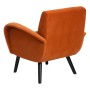 Fauteuil 72 x 71 x 81 cm Tissu Synthétique Bois Orange