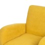 Fauteuil 72 x 71 x 81 cm Tissu Synthétique Bois Jaune