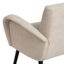 Fauteuil 72 x 71 x 81 cm Tissu Synthétique Beige Bois