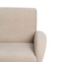 Fauteuil 72 x 71 x 81 cm Tissu Synthétique Beige Bois