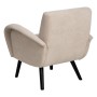 Fauteuil 72 x 71 x 81 cm Tissu Synthétique Beige Bois