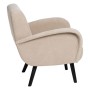 Fauteuil 72 x 71 x 81 cm Tissu Synthétique Beige Bois