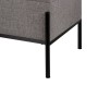 Coffre 83 x 40 x 43 cm Tissu Synthétique Métal