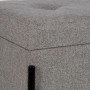 Coffre 123 x 40 x 43 cm Tissu Synthétique Métal