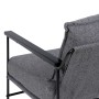 Fauteuil 69 x 79 x 82 cm Tissu Synthétique Gris Métal