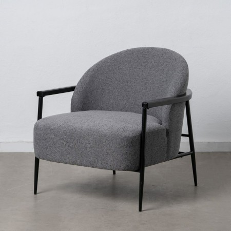 Fauteuil 74 x 72 x 81 cm Tissu Synthétique Gris Bois